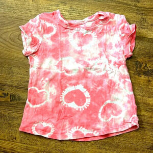 Heart tie dye tee size 5t